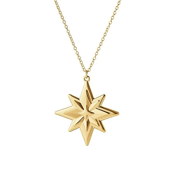 Georg Jensen 2024 Juleornament, stjerne  - Forgyldt  : Erling Christensen Møbler