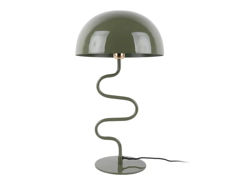 LEITMOTIV Bord lampe Twist enamel jungle green