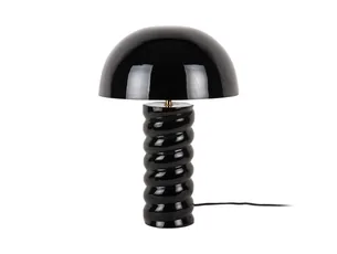 LEITMOTIV Bord lampe Gracio enamel black