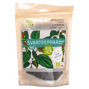 Mother Earth Sort Peber Hel ØKO, 200 g