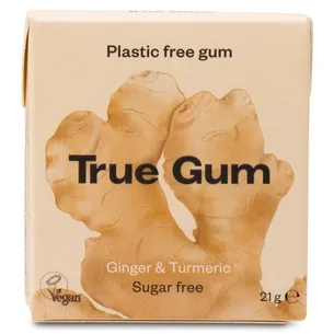 True Gum Tyggegummi, 1 stk, Ginger & Turmeric