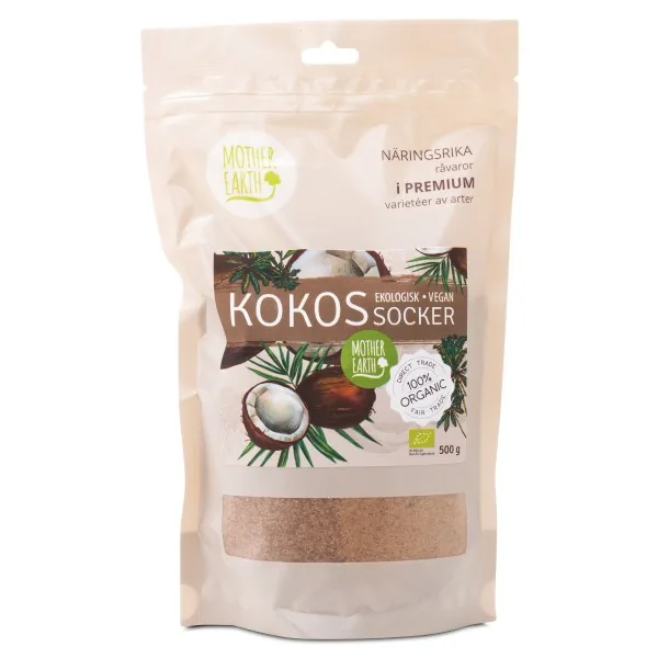 Mother Earth Kokossukker Premium ØKO, 500 g
