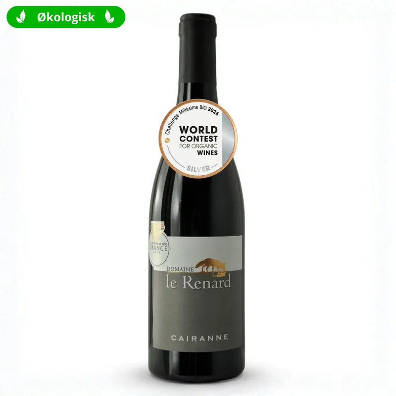 Domaine Le Renard Cairanne CDRV, Økologisk rødvin 2023, Rhone Frankrig