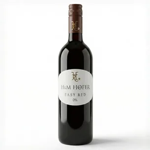 H u M Hofer Easy Red 0% Zweigelt, Biodynamisk alkoholfri rødvin 2023, Auerstal Østrig