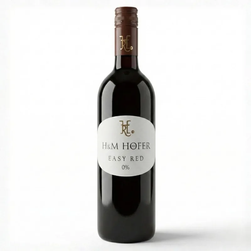 H u M Hofer Easy Red 0% Zweigelt, Biodynamisk alkoholfri rødvin 2023, Auerstal Østrig