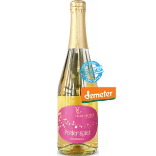 HuM Hofer Perlenspiel Weiss vom Schafgarten - DEMETER Biodynamisk Mousserende Alkoholfri
