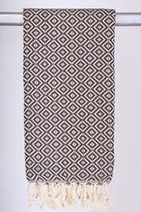 Hamam Jenny Diamond Choko - 90 * 180 cm Stort Håndklæde