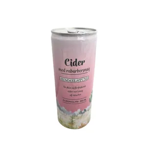 Cider med rabarbersmag - alkoholfri