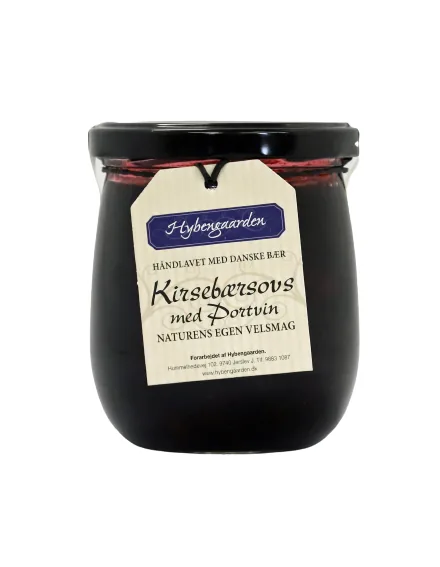 Kirsebærsovs med portvin 400 gram
