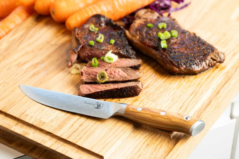 Steakkniv i damaskusstål - Art-serien