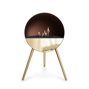 Mocca biopejs - Eye - sort og rose gold front - ben i rose gold