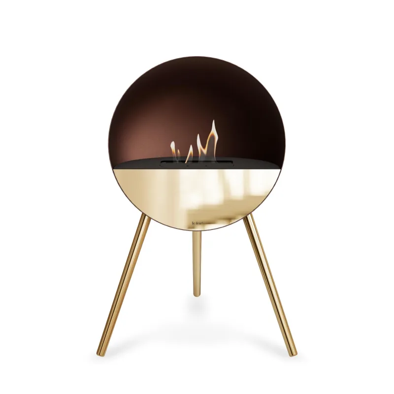 Mocca biopejs - Eye - sort og rose gold front - ben i rose gold