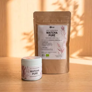 30g dåse og 100g pose Ceremonial Grade Matcha te