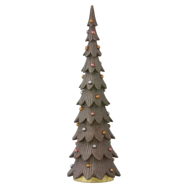 Juletræ, brun - H27 cm