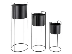 PT LIVING Urtepotter set Essence round iron black