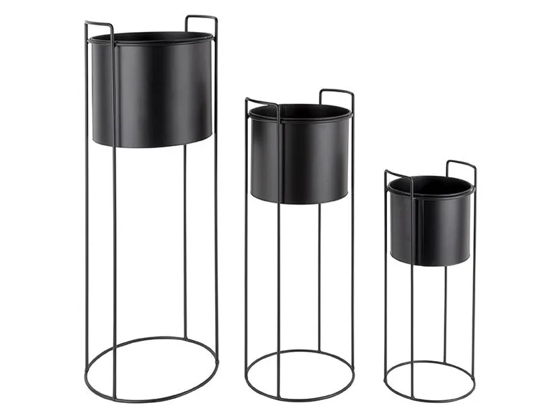 PT LIVING Urtepotter set Essence round iron black