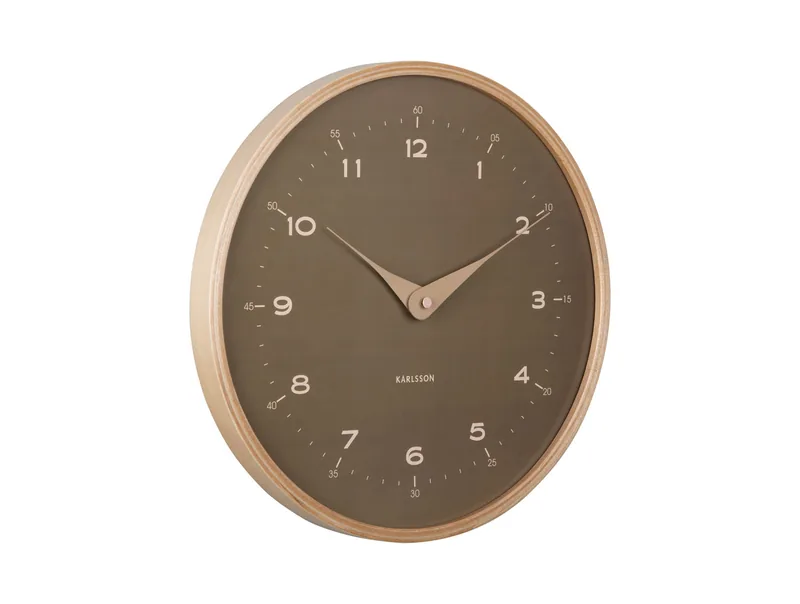 KARLSSON Vægur Osado Dome wood moss green