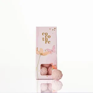 Champagnetrøfler i lyserød Cocoture dragébox - 45g