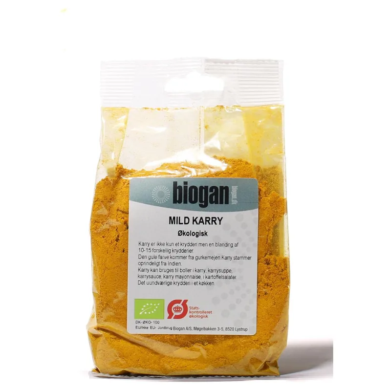 Karry Mild Økologisk - 100 gr - Biogan - DISCOUNT PRIS