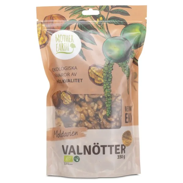 Mother Earth Valnødder Premium Raw & Øko, 350 g
