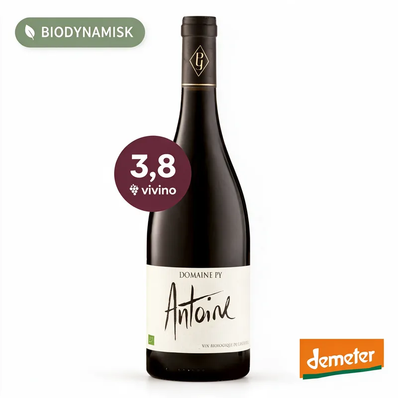 Domaine Py Antoine, biodynamisk rødvin 2023, Languedoc, Frankrig