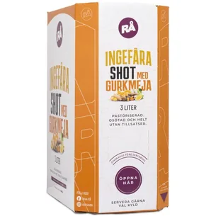 RÅ Ingefærshot m Gurkemeje Bag-in-Box, 3000 ml