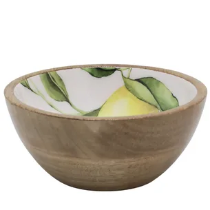 Skål m. Citroner  Mangotræ  Ø15 cm | Chic Antique