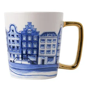 Krus Kanalhuse med Guldhank  Heinen Delfts Blauw