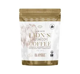 RÅ HYGGE Kaffe m. Lion's Mane svampeekstrakt- Hele bønner Ø &bull; 227 g.    X