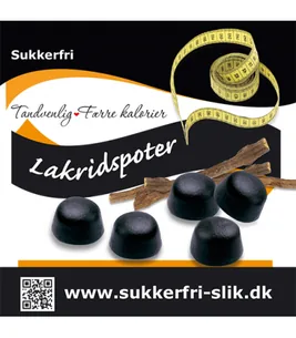 Sukkerfri lakridspoter 80 g