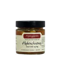Hybenchutney med chili og løg