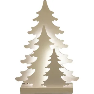Nordic Winter Julesilhuet med træmotiv & lys