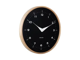 KARLSSON Vægur Osado Dome wood black
