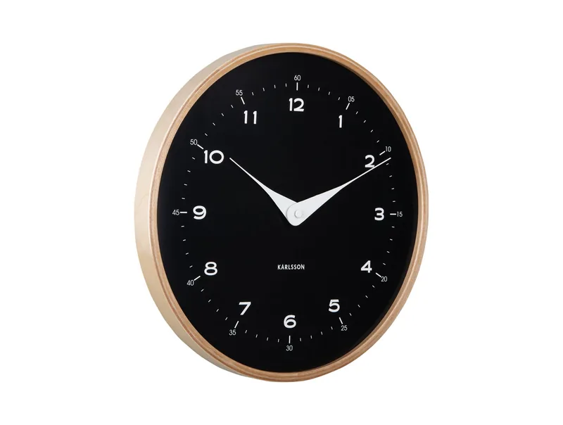 KARLSSON Vægur Osado Dome wood black