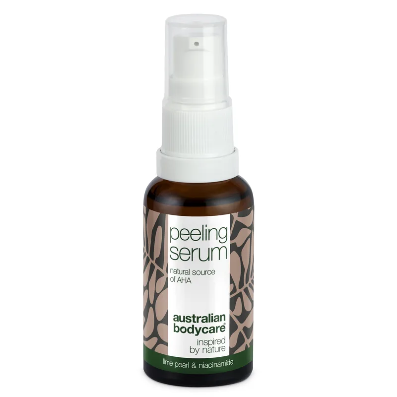 AHA Peeling Serum  -  Eksfoliering for glattere og friskere hud â AHA Peeling Serum fjerner døde hudceller, udjævner hudens tekstur og giver en sund glød. Med Lime Pearl, Niacinamid og Allantoin. - 3 stk.