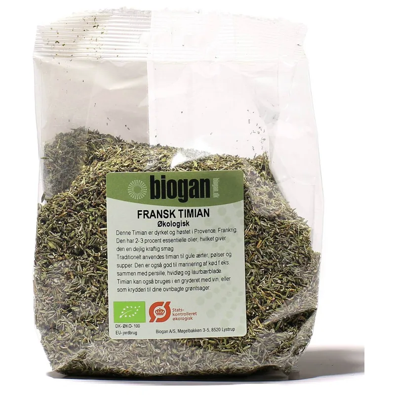 Timian Fransk Økologisk  - 100 gram - Biogan