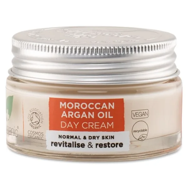 Dr Organic Argan Oil Dagcreme, 50 ml