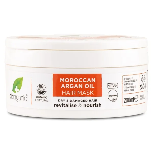 Dr Organic Argan Oil Hårkur, 200 ml