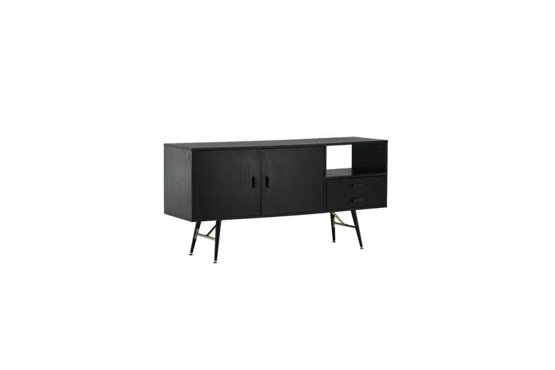 Venture Home  - Gold - Kommode - Finer, sort, 160x80cm