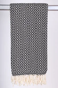 Hamam Jenny Diamond Sort - 130 * 200 cm Plaid