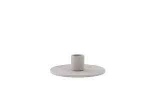 VENTURE DESIGN Dian lysestage - grå farve ler (Ø12xH4)