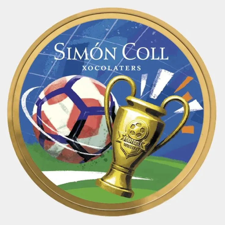 Simón Coll Chokolademedaillon  Fodbold Præmie, 20 g