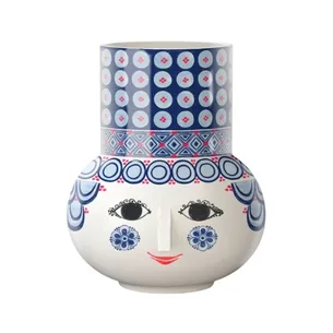 Bjørn Wiinblad Olga Vase H20 cm Blå