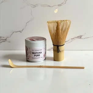 Begynder Matcha sæt (Matcha, Bambuspiskeris og Matcha-ske)