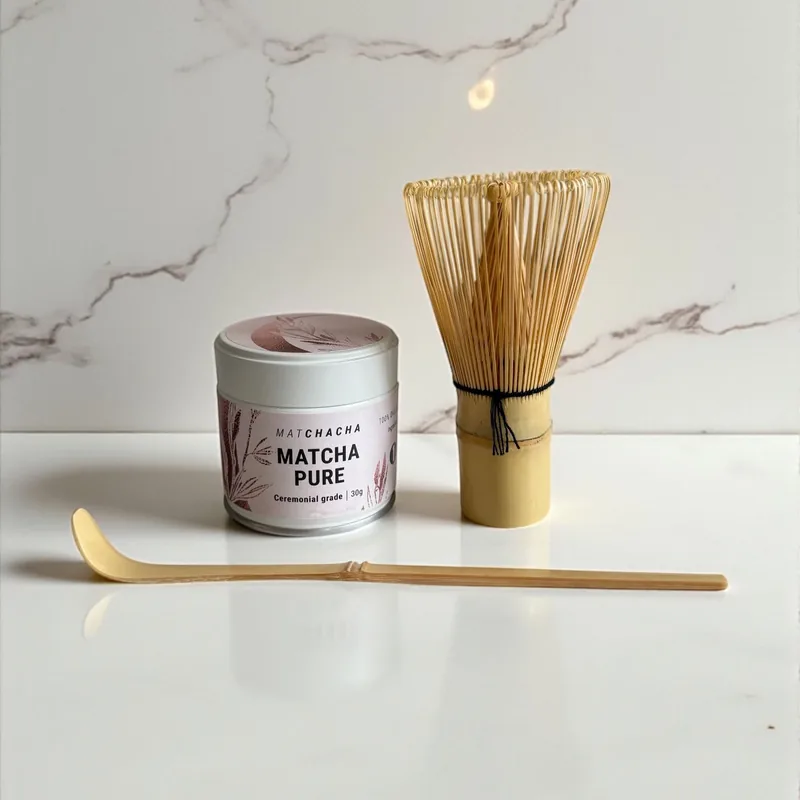 Begynder Matcha sæt (Matcha, Bambuspiskeris og Matcha-ske)