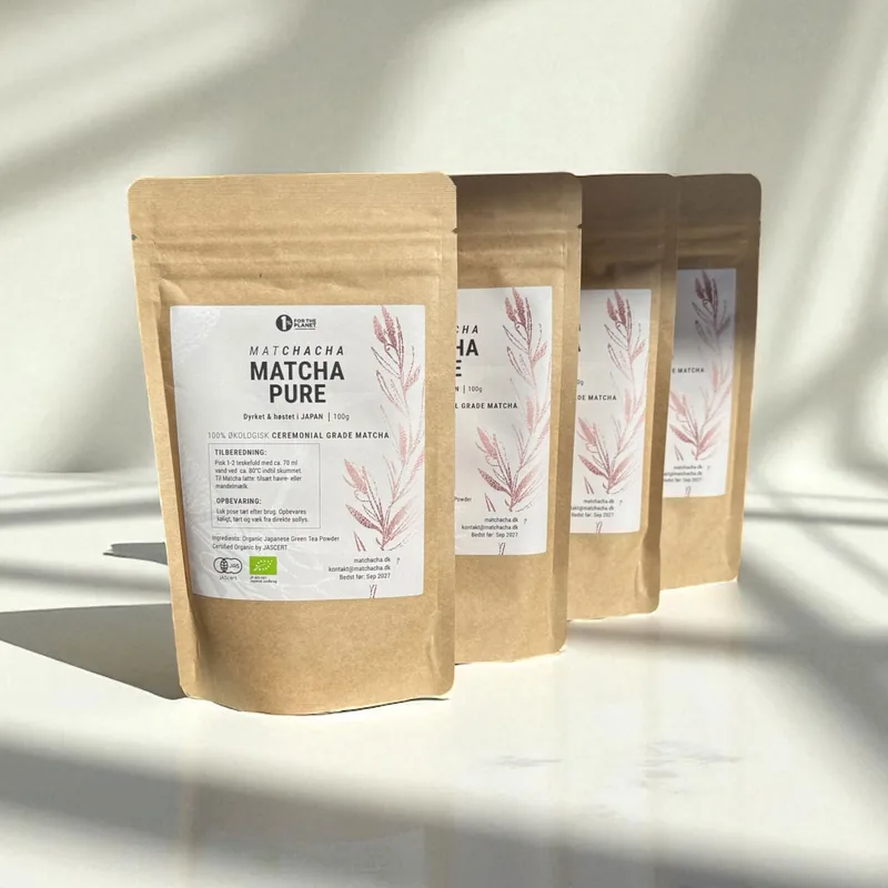 4 x 100g Økologisk Ceremonial Grade Matcha te