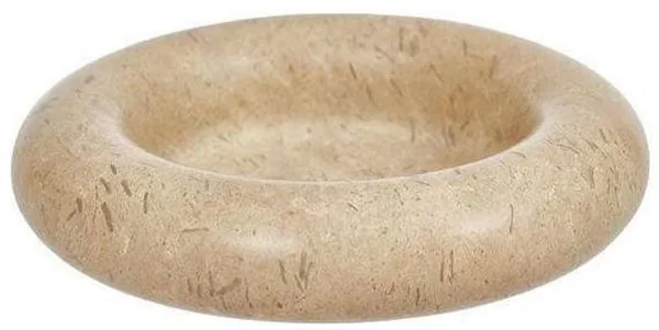 OYOY living design savi marble candleholder Large Ø13.8 x H3 cm 103 beige