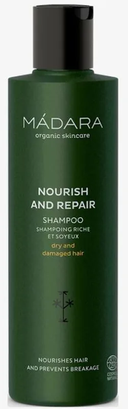 Madara organic skincare nourish and repair shampoo dry and damaged hair 250ml