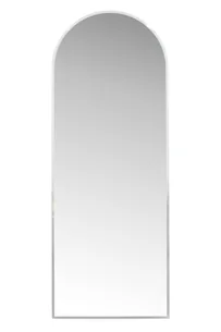 VENTURE DESIGN Skeppsvik x Josefin Lustig vægspejl, m. lys - spejlglas og sølv aluminium (70x185)