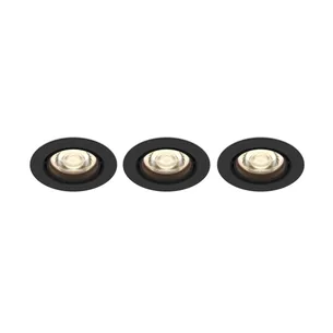 Philips Funktionel Planet indbygningsspot, Indbygget lysplade, Ikke-udskiftelig pære(r), LED, 2700 K, 500 lm, Sort